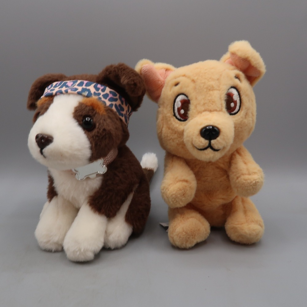 Our Generation Dog Pet Training & IMC Mini Tickle moving Puppy Toy lot of 2